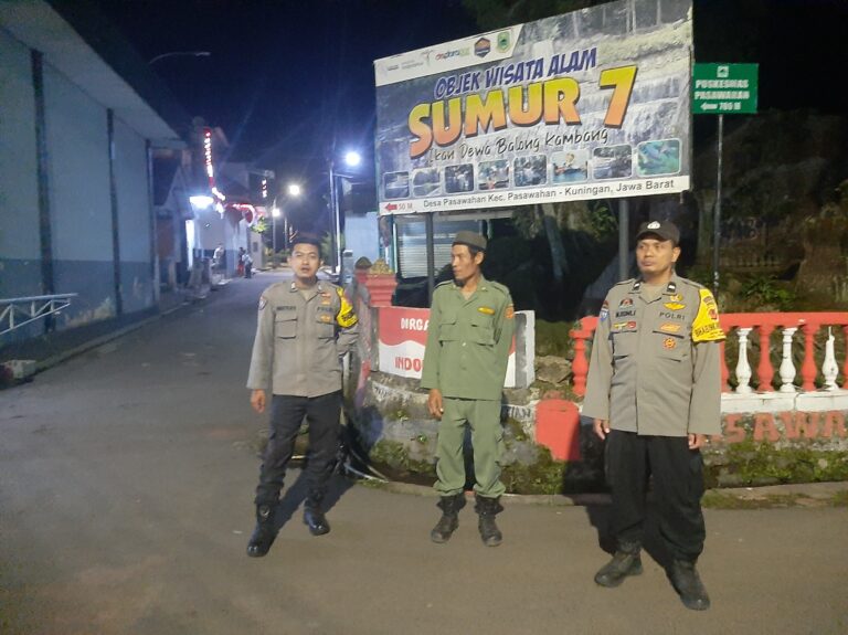 Polsek Pasawahan dan Linmas Tingkatkan Koordinasi Keamanan, Ajak Warga Bersama Jaga Kamtibmas