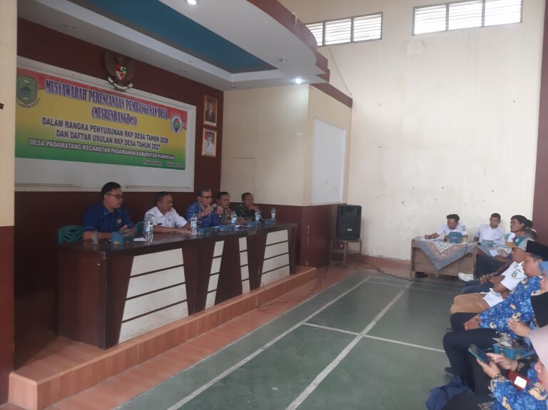 Polsek Pasawahan Jaga Ketertiban Musrenbangdes Desa Padamatang