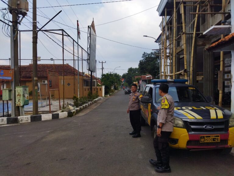 Polsek Pasawahan Gencarkan Patroli Sore Antisipasi C3 dan Gangguan Kamtibmas