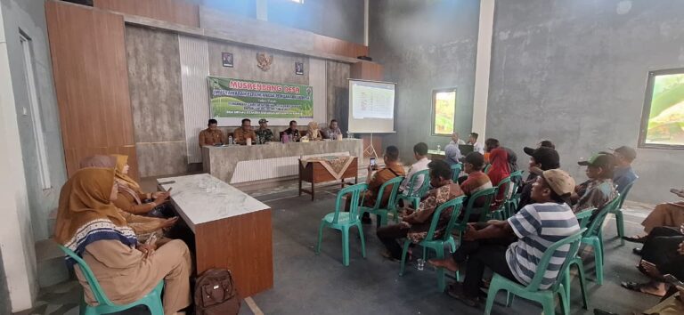 Personil Polsek Ciwaru Hadiri Musrenbang Desa di Wilayah Kecamatan Karangkancana