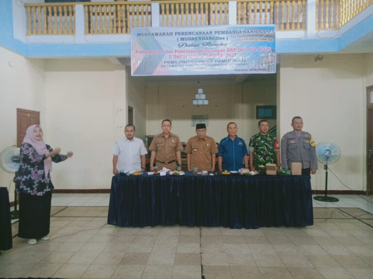 Sinergitas TNI-Polri Hadiri Musrenbangdes Desa Pamulihan, Wujud Dukungan terhadap Pembangunan Desa