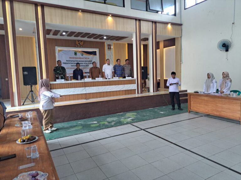 Musdes Penetapan Perubahan RAPBDes Karangkancana Tahun 2025 Berlangsung Lancar