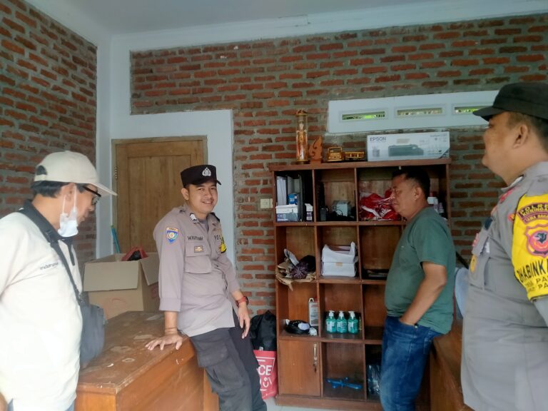 Polsek Pasawahan dan Linmas Bersinergi Cegah Gangguan Kamtibmas di Wilayah Hukum Pasawahan