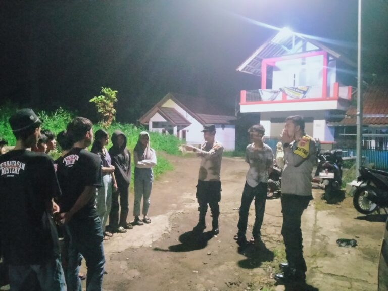 Polsek Pasawahan Intensifkan Patroli Malam Antisipasi Tawuran dan Minuman Keras