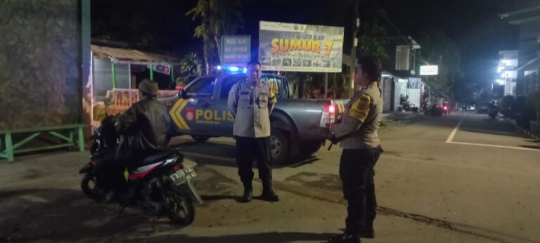 Patroli Humanis Jadi Andalan Polsek Pasawahan Wujudkan Wilayah Aman dan Kondusif