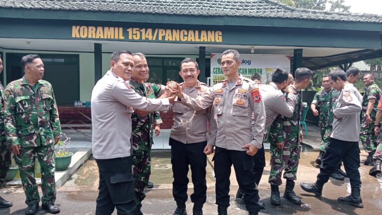 “Wujud Kebersamaan, Polsek Mandirancan Beri Ucapan Selamat HUT TNI ke-80”