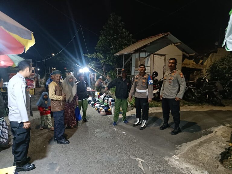 Polsek Pancalang Laksanakan Patroli Malam Hari pada Jalur Jalan Utama dan Area Potensial Kerawanan untuk Antisipasi Balap Liar