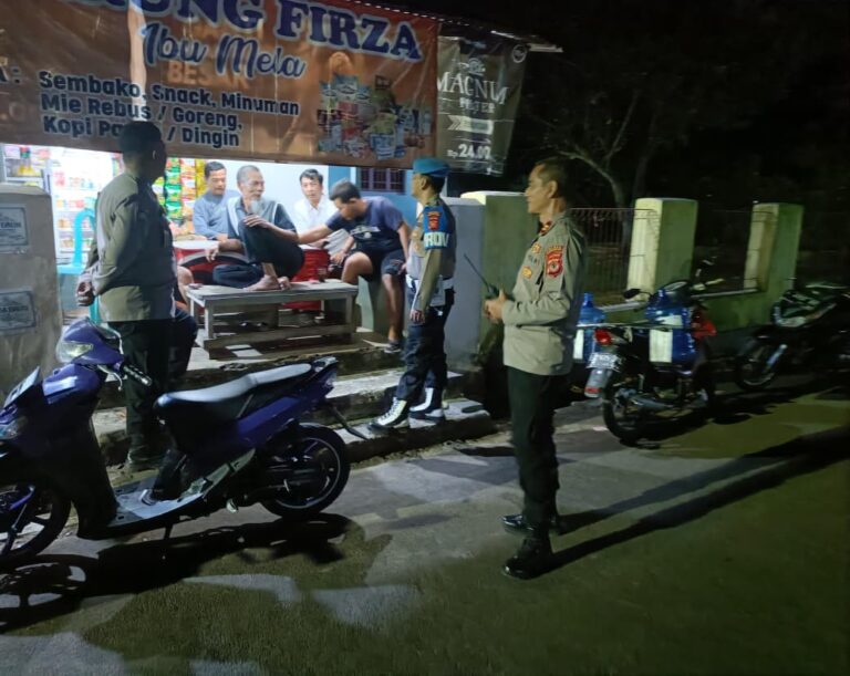 Personel Polsek Pancalang Gelar Patroli KRYD pada Hari Jum’at di Sejumlah Lokasi Publik untuk Cegah Gangguan Kamtibmas