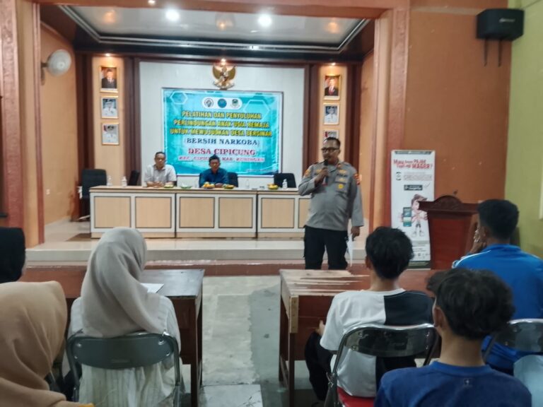 Pelatihan Perlindungan Anak di Desa Cipicung, Polsek Ciawigebang Ajak Remaja Hidup Sehat Tanpa Narkoba