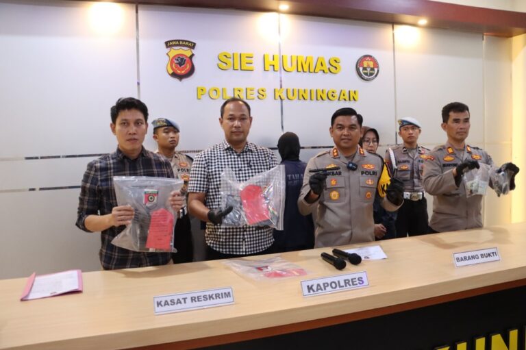 Sat Reskrim Polres Kuningan Ungkap Kasus Pencurian dengan Pemberatan (Curat), Amankan Tiga Tersangka