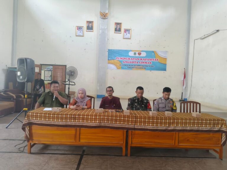Bhabinkamtibmas Desa Patalagan Hadiri Kegiatan Pelatihan Peningkatan Kapasitas Linmas sebagai Upaya Memperkuat Peran Keamanan dan Ketertiban