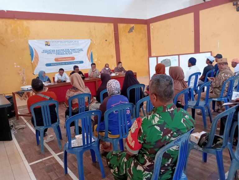 Kapolsek Ciawigebang Hadiri Kajian dan Penetapan Sempadan Situ Cihaur Bersama Kementerian PUPR