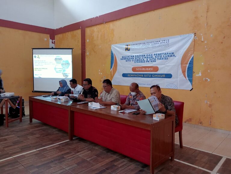 Kapolsek Ciawigebang Polres Kuningan Hadiri Kajian dan Penetapan Sempadan Situ Cihaur