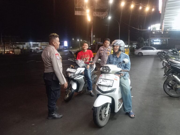 Cegah Geng Motor, Polsek Cilimus Gelar Patroli Dini Hari
