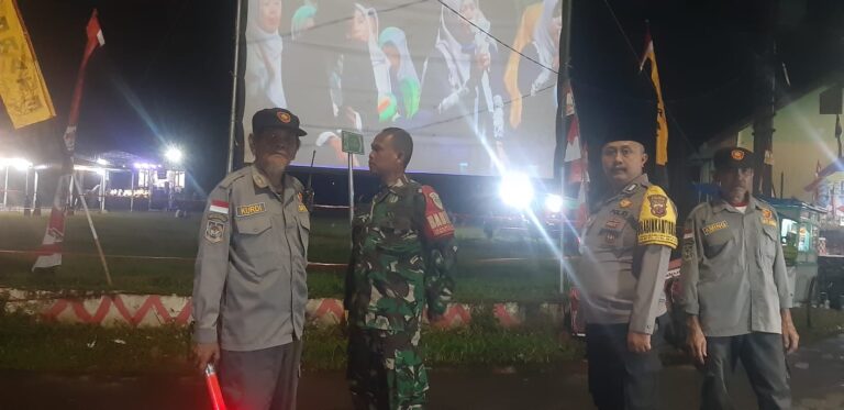 KOLABORASI TNI POLRI JAGA KEAMANAN DESA BANDORASA KULON