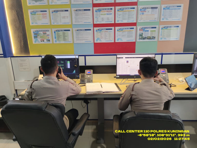 Polres Kuningan Maksimalkan Layanan Call Center 110 untuk Pelayanan Cepat kepada Masyarakat