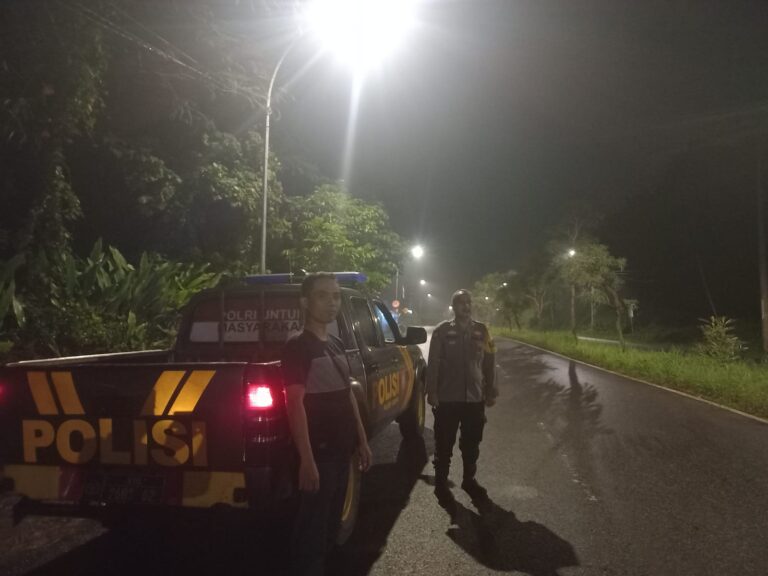 Patroli Dini Hari, Polisi Sisir Titik Rawan Kejahatan Jalanan