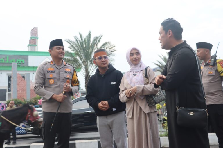 Bikin Betah! Polres Kuningan Sulap Pos Terpadu Taman Kota Jadi Dunia Mario Bros