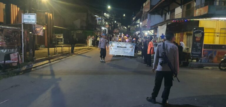 Polsek Ciwaru Amankan Malam Takbir, Situasi Kondusif dan Terkendali