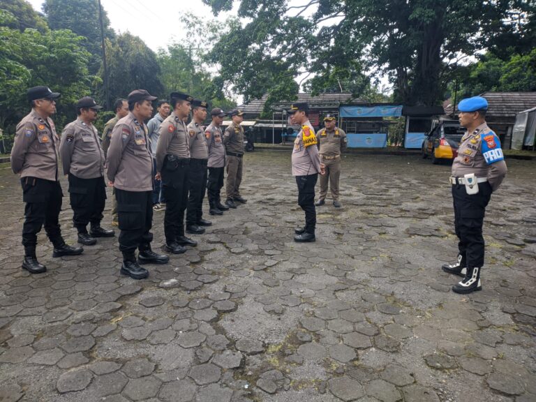 Polsek Cilimus Siagakan Personel Amankan Kegiatan Kenegaraan di Linggajati