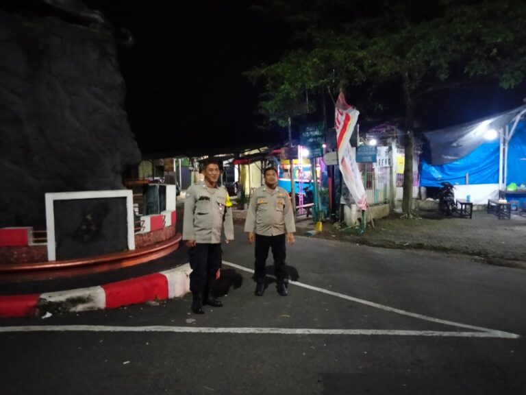 Tugu Macan Desa Cirea dalam Pantauan, Ka SPKT 3 Polsek Mandirancan Jamin Stabilitas Kamtibmas di Batas Kota