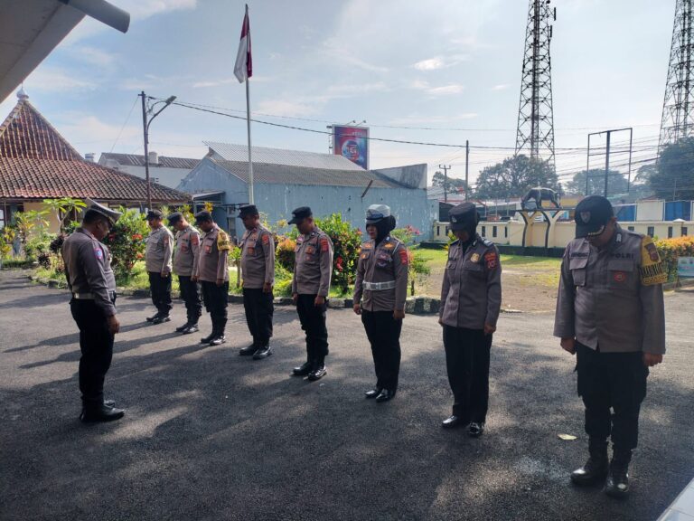 Apel Pagi Polsek Cilimus Perkuat Kesiapsiagaan Personel di Lapangan