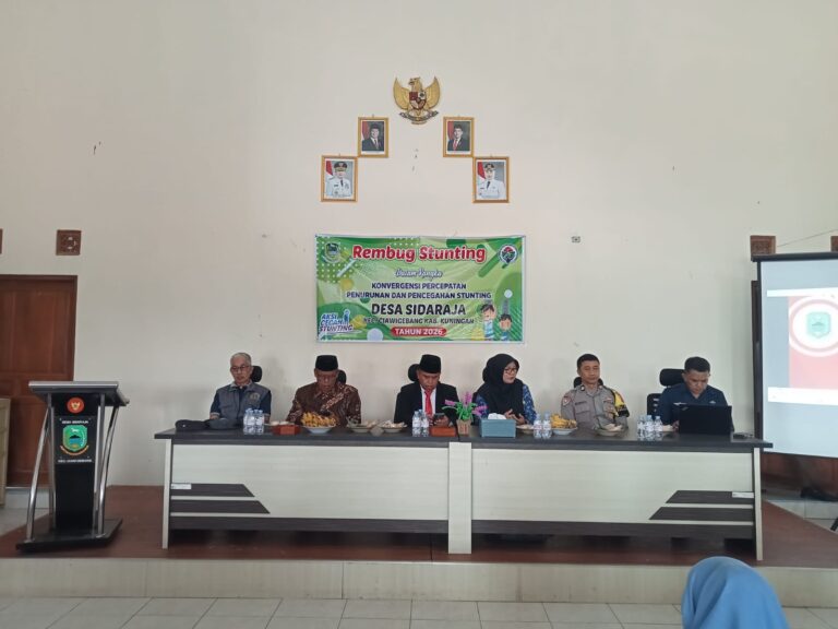 Bhabinkamtibmas Desa Sidaraja Hadiri Rembug Stunting di Desa Sidaraja