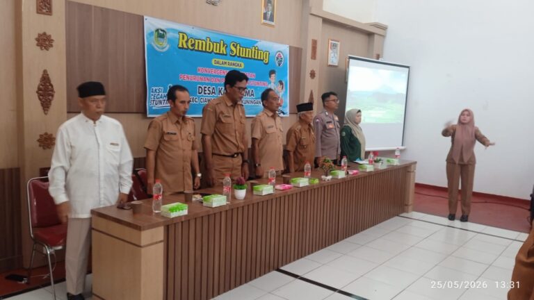 Bhabinkamtibmas Desa Kadurama Hadiri Rembuk Stunting Tahun 2026 di Kadurama