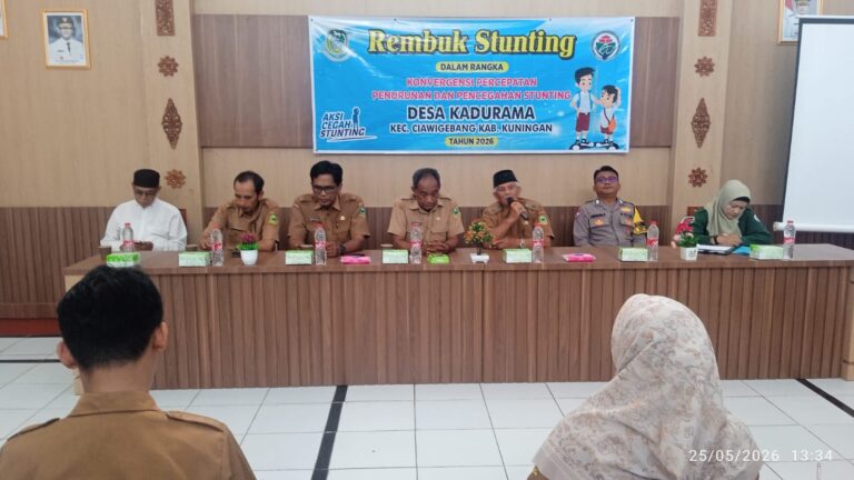 Bhabinkamtibmas Desa Kadurama Dukung Percepatan Penurunan Stunting Tahun 2026 di Kadurama
