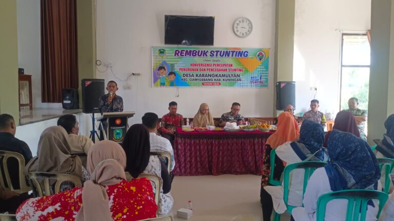 Bhabinkamtibmas Desa Karangkamulyan Ikuti Giat Rembuk Stunting