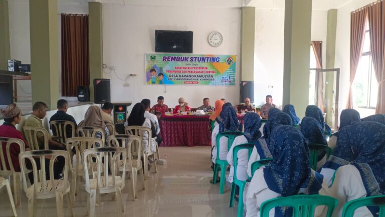 Bhabinkamtibmas Desa Karangkamulyan Kawal Program Pencegahan Stunting