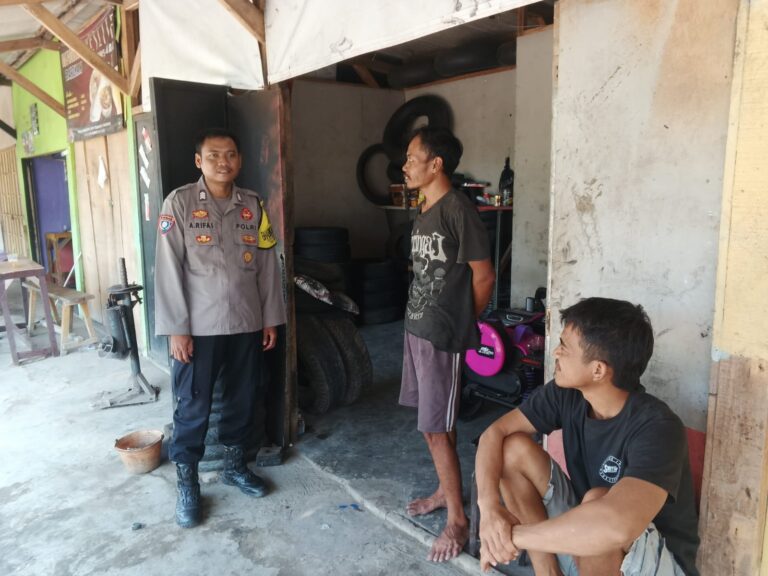 Sinergitas Polsek Mandirancan dan Pengusaha Bengkel, Bersama Wujudkan Jalan Raya yang Ramah Lingkungan
