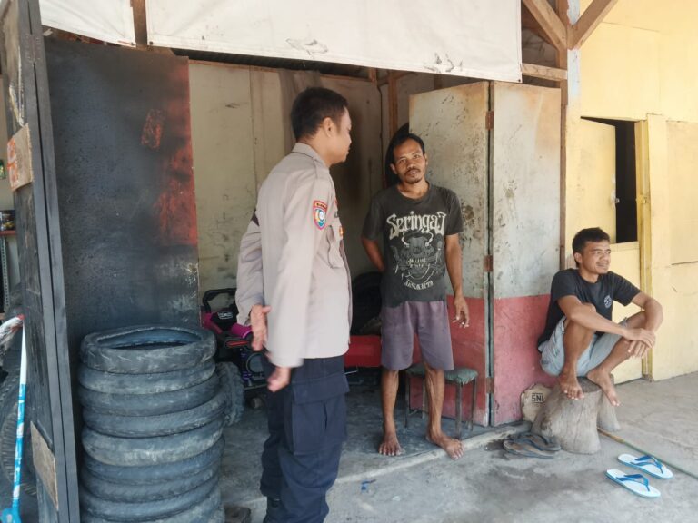Tanggulangi Polusi Suara, Personel Polsek Mandirancan Petakan Bengkel Penyedia Suku Cadang Non-Standar