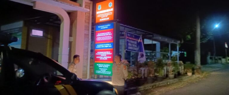 Patroli Polsek Pancalang Intensifkan Kegiatan KRYD di Kawasan UPTD Puskesmas Pancalang, Sampaikan Himbauan Kamtibmas serta Antisipasi C3 dan Berbagai Potensi Gangguan Keamanan Demi Mewujudkan Situasi Wilayah yang Aman, Nyaman, dan Kondusif